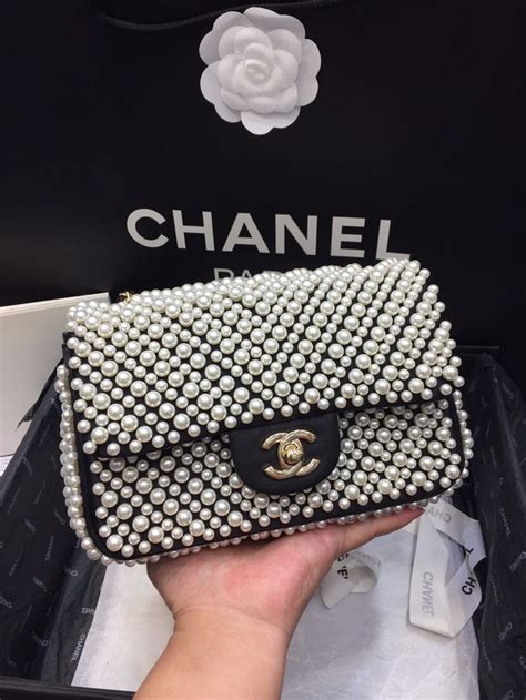 chanel tasche perlen|chanel mini flap bags.